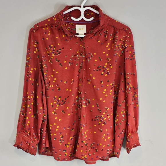 Anthropologie MAEVE Aldan Button Down Shirt Sz. Medium - Picture 2 of 8